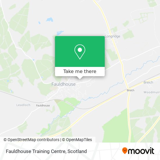 Fauldhouse Training Centre map