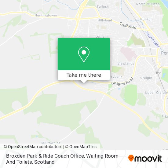 Broxden Park & Ride Coach Office, Waiting Room And Toilets map