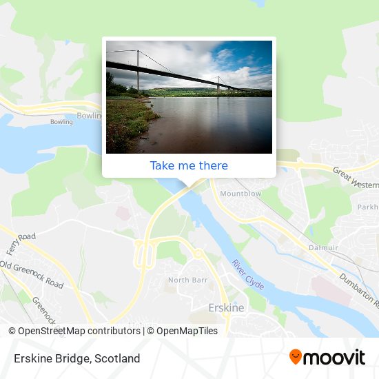 Erskine Bridge map