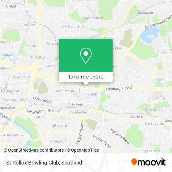 St Rollox Bowling Club map