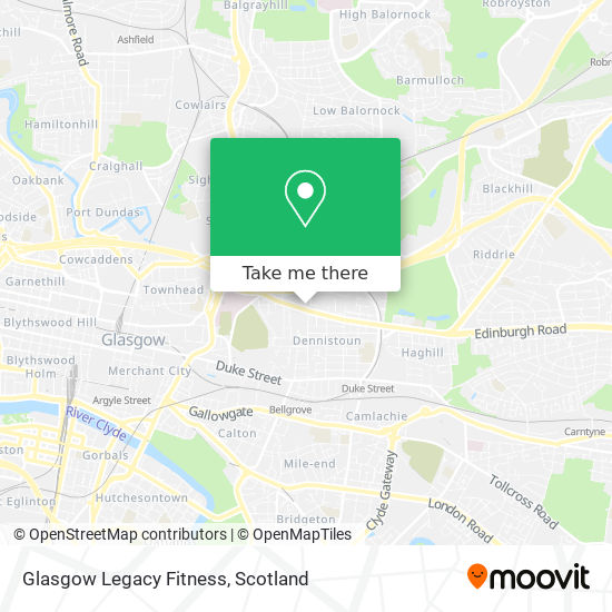 Glasgow Legacy Fitness map