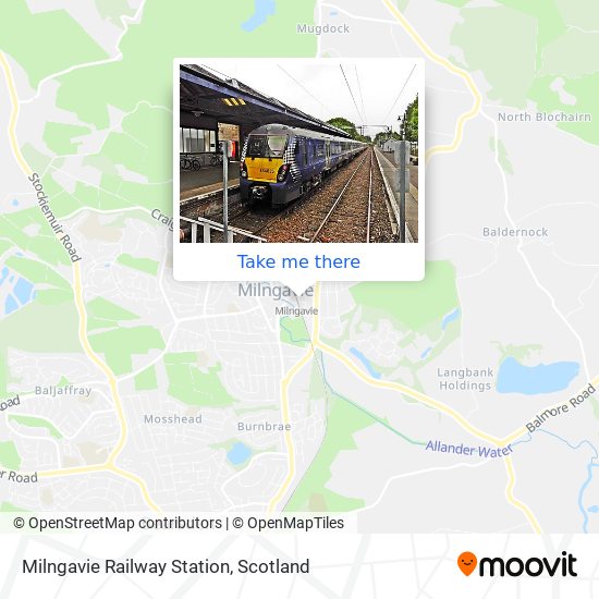 Milngavie Railway Station map