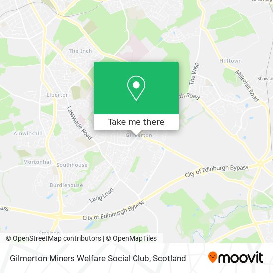 Gilmerton Miners Welfare Social Club map