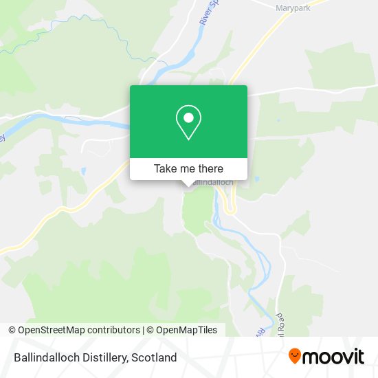Ballindalloch Distillery map