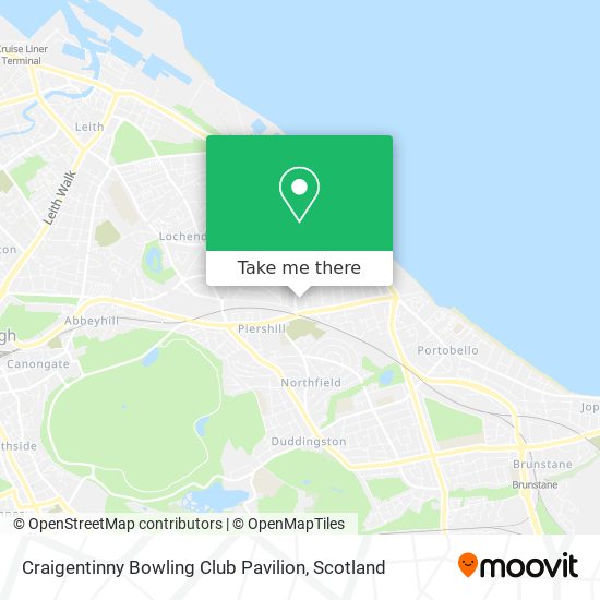 Craigentinny Bowling Club Pavilion map