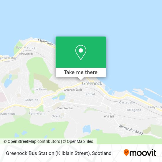 Greenock Bus Station (Kilblain Street) map