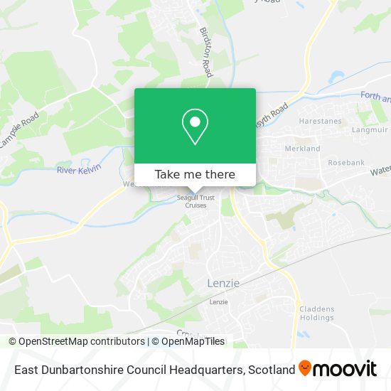 East Dunbartonshire Council Headquarters map