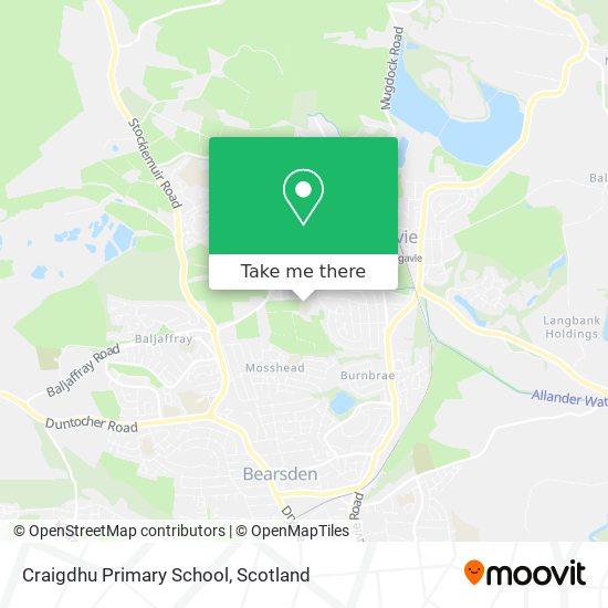 Craigdhu Primary School map