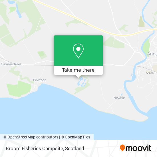 Broom Fisheries Campsite map