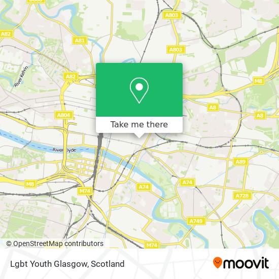 Lgbt Youth Glasgow map