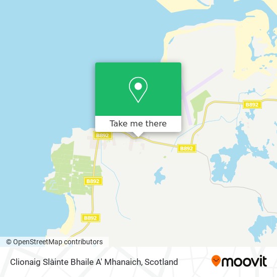 Clionaig Slàinte Bhaile A' Mhanaich map