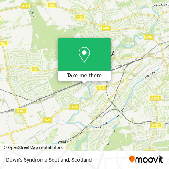 Down's Syndrome Scotland map