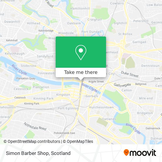 Simon Barber Shop map