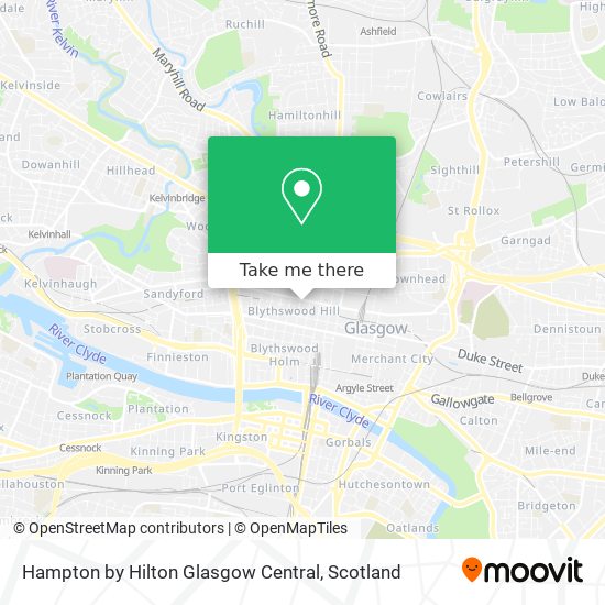Hampton by Hilton Glasgow Central map