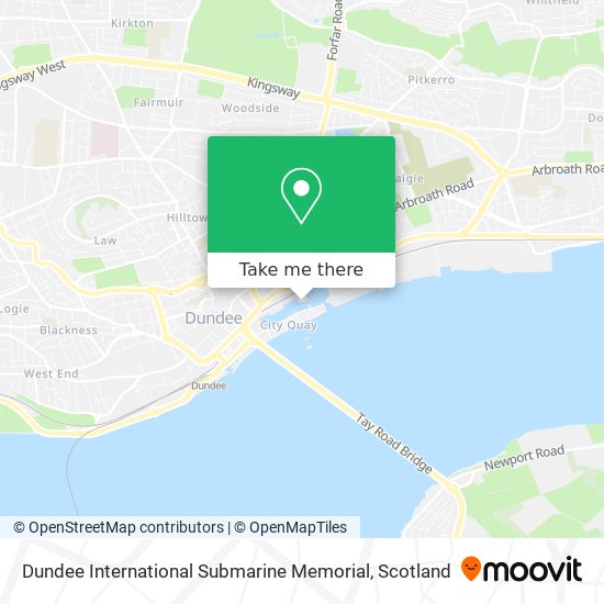 Dundee International Submarine Memorial map
