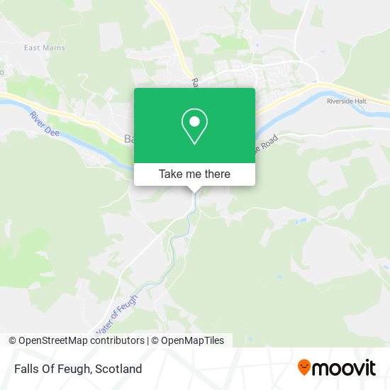 Falls Of Feugh map