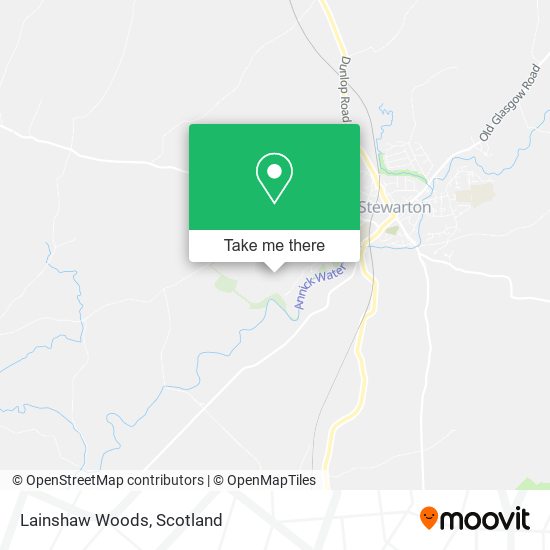 Lainshaw Woods map