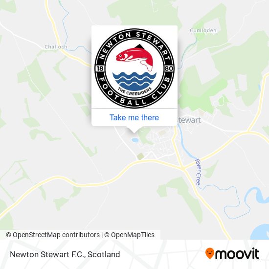 Newton Stewart F.C. map