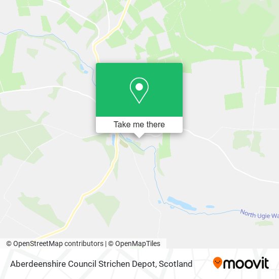 Aberdeenshire Council Strichen Depot map