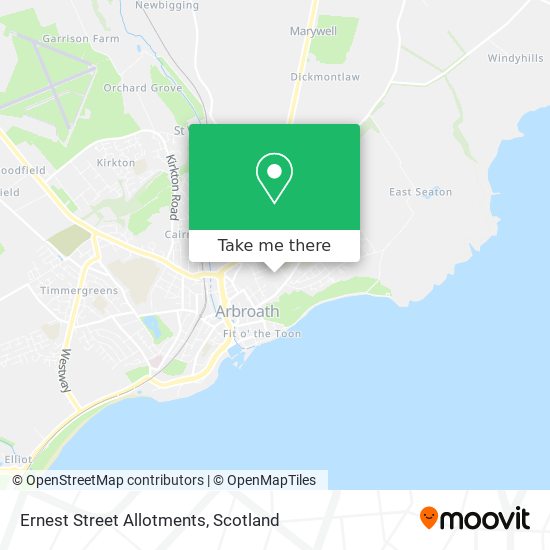 Ernest Street Allotments map