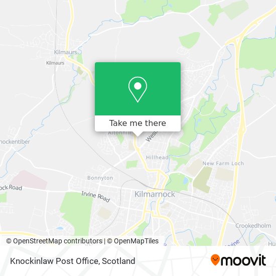 Knockinlaw Post Office map