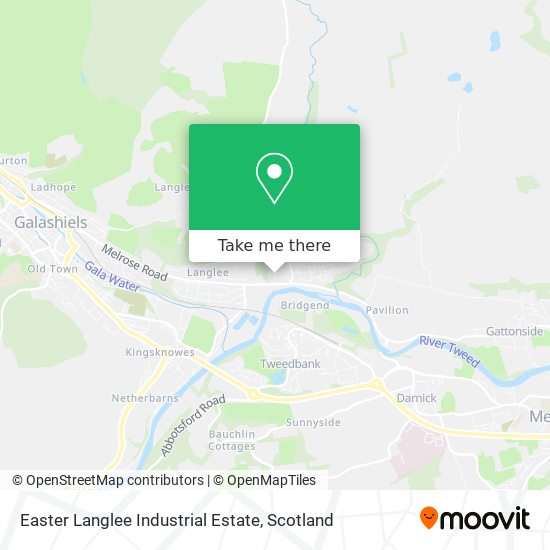 Easter Langlee Industrial Estate map