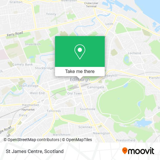 St James Centre map