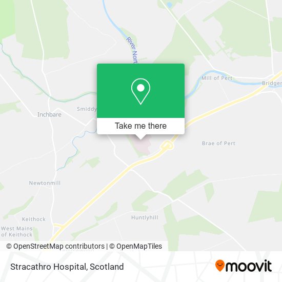Stracathro Hospital map