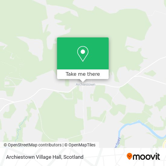 Archiestown Village Hall map