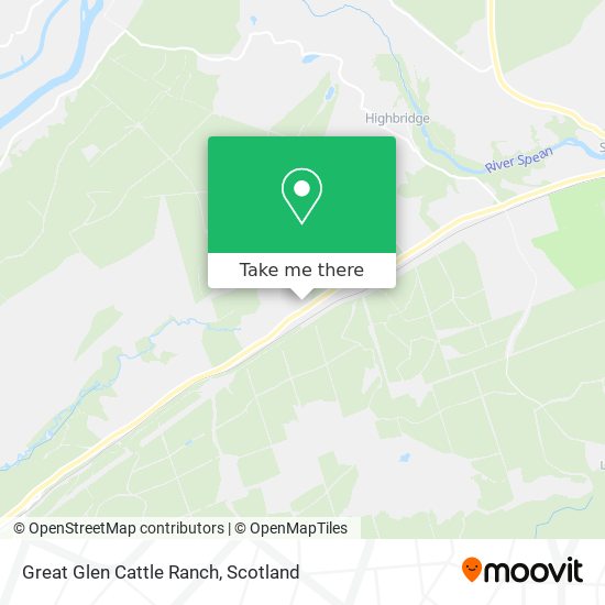 Great Glen Cattle Ranch map