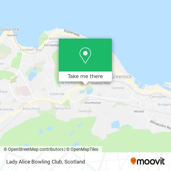 Lady Alice Bowling Club map