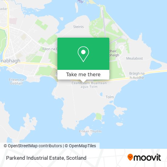 Parkend Industrial Estate map