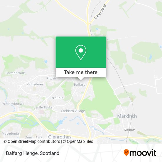 Balfarg Henge map