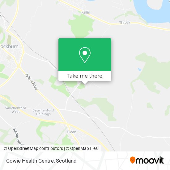 Cowie Health Centre map