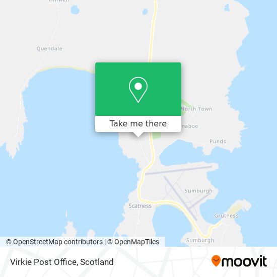 Virkie Post Office map