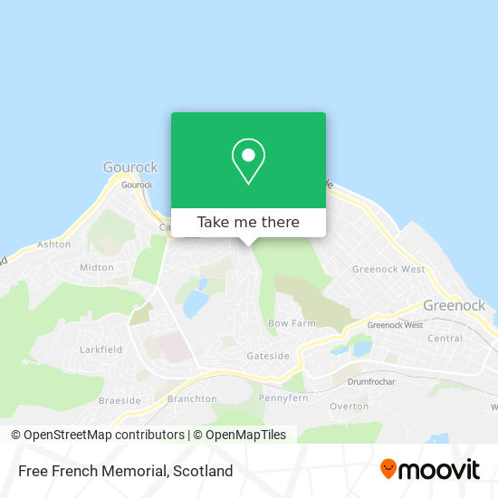 Free French Memorial map