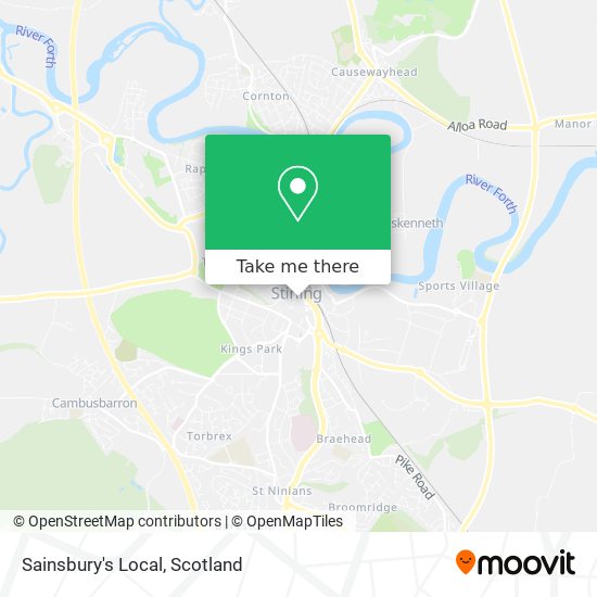Sainsbury's Local map