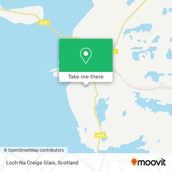 Loch Na Creige Glais map