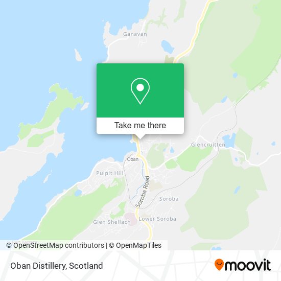 Oban Distillery map