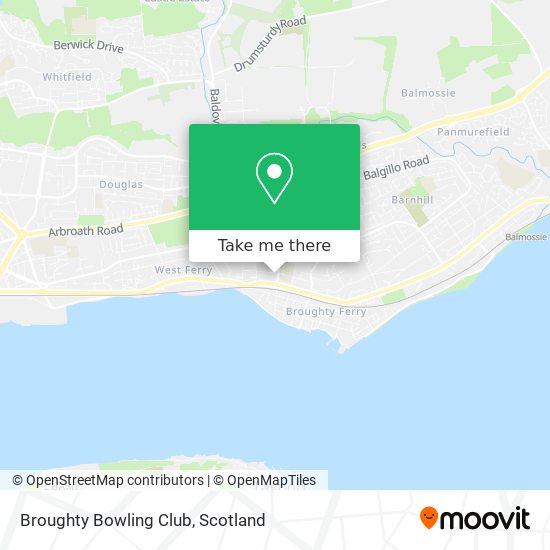 Broughty Bowling Club map
