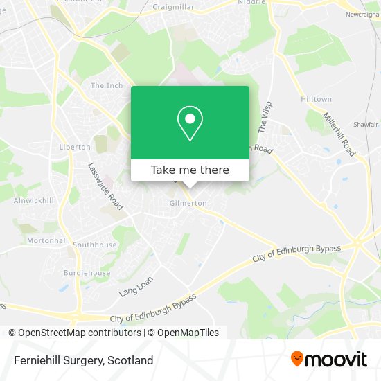 Ferniehill Surgery map