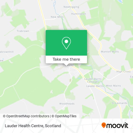 Lauder Health Centre map