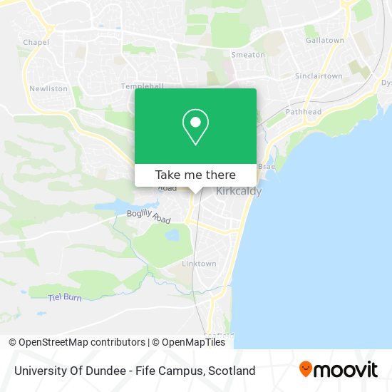 University Of Dundee - Fife Campus map