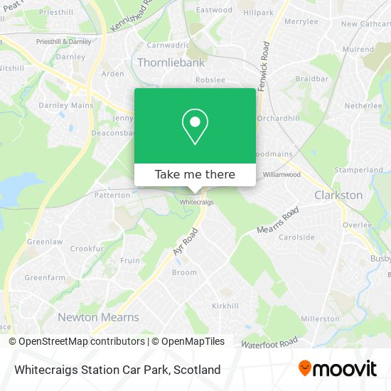 Whitecraigs Station Car Park map