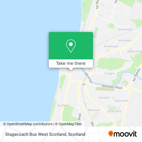 Stagecoach Bus West Scotland map