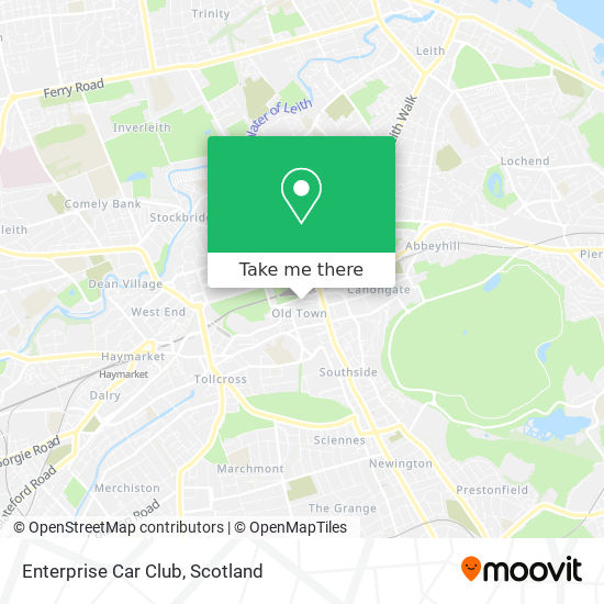 Enterprise Car Club map