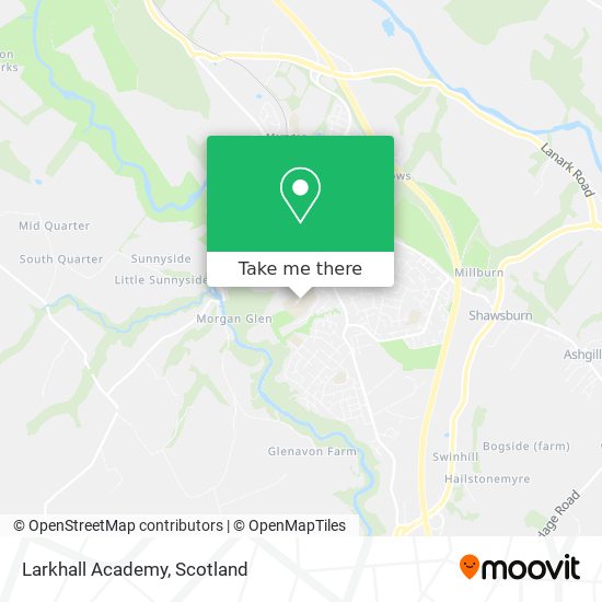 Larkhall Academy map