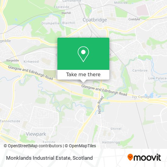 Monklands Industrial Estate map