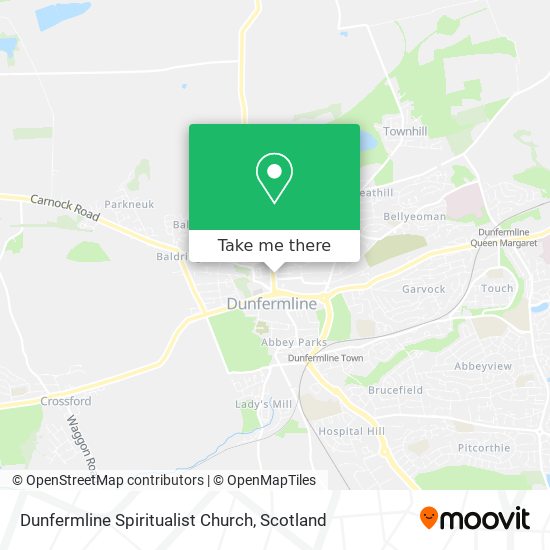 Dunfermline Spiritualist Church map