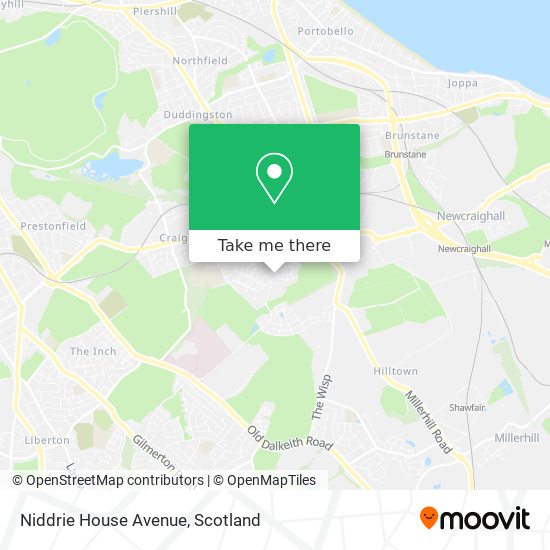 Niddrie House Avenue map